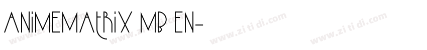 animematrix mb en字体转换
